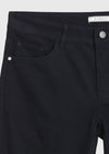 Lacivert Dokuma Regular Fit Casual Yün Karışımlı Pantolon