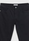 Lacivert Dokuma Regular Fit Casual Yün Karışımlı Pantolon