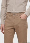 Vizon Düz Dokuma Regular Fit Casual Pamuk Karışımlı Pantolon