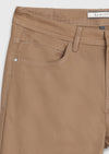 Vizon Düz Dokuma Regular Fit Casual Pamuk Karışımlı Pantolon