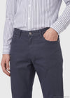 Mavi Düz Dokuma Regular Fit Casual Pamuk Karışımlı Pantolon