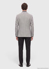 Açık Gri Mikro Zeroweight Slim Fit İpek Karışımlı Ceket