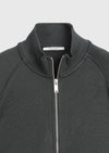 Koyu Yeşil Dik Yaka Düz Sweatshirt