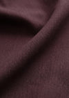 Bordo Düz Casual Fit Uzun Dokuma Casual İpek Karışımlı Gömlek