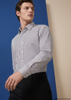 Siyah Casual Fit Uzun Dokuma Casual %100 Pamuk Gömlek
