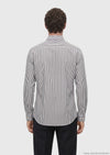 Siyah Casual Fit Uzun Dokuma Casual %100 Pamuk Gömlek