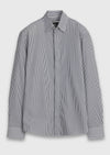 Siyah Casual Fit Uzun Dokuma Casual %100 Pamuk Gömlek