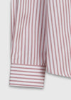 Kırmızı Düz Casual Fit Uzun Dokuma Casual %100 Pamuk Gömlek