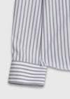 İndigo Düz Casual Fit Uzun Dokuma Casual %100 Pamuk Gömlek