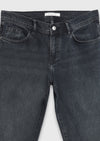 Koyu İndigo Regular Fit Denim Pamuk Karışımlı Pantolon