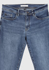 Koyu Mavi Slim Fit Denim Pamuk Karışımlı Pantolon
