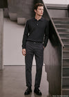 Gri Düz Dokuma Jogging Fit Casual Pantolon