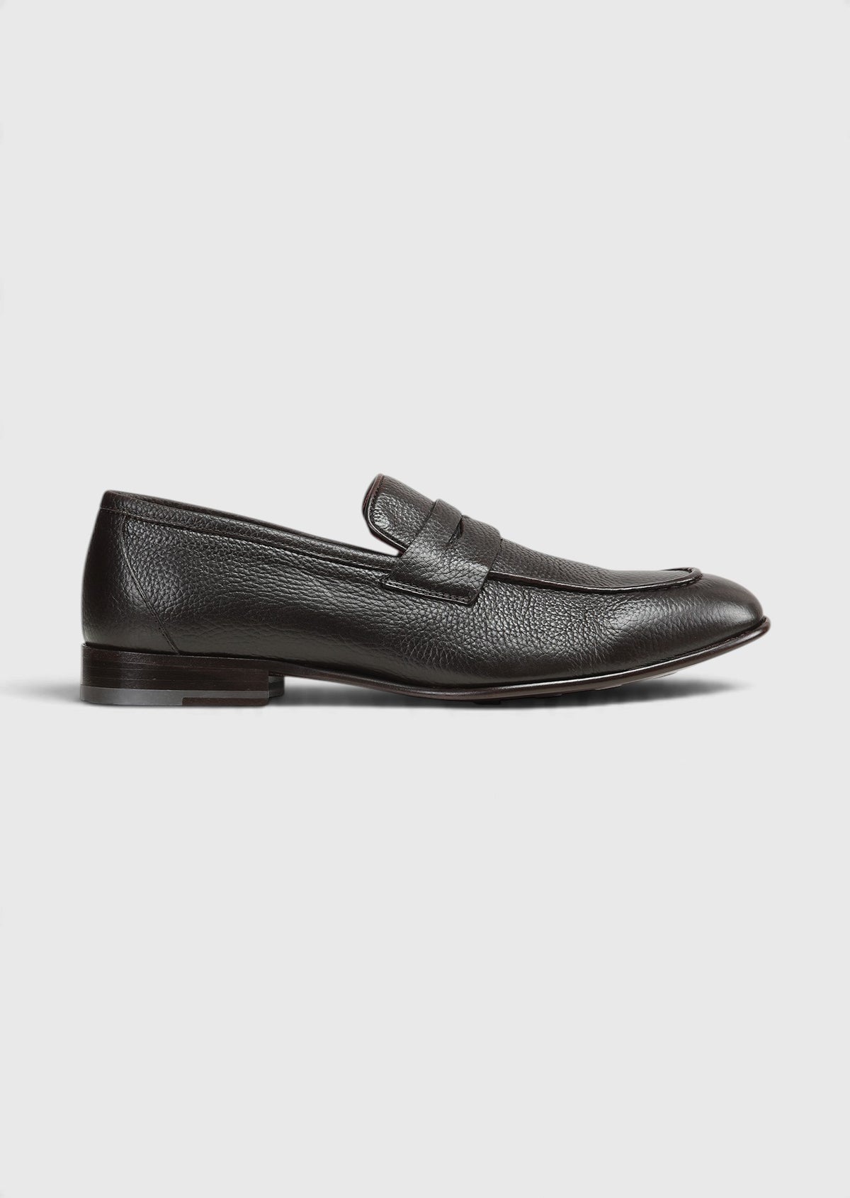 Kahverengi Deri Klasik Loafer
