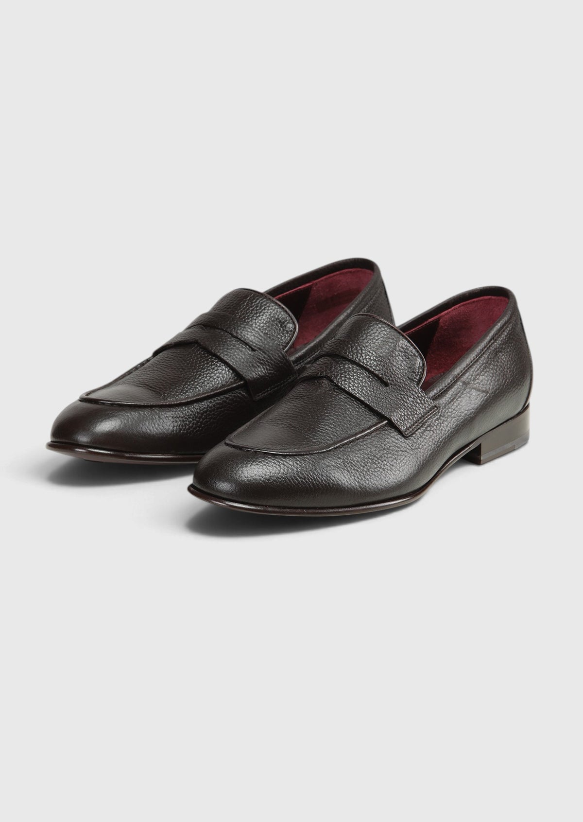 Kahverengi Deri Klasik Loafer