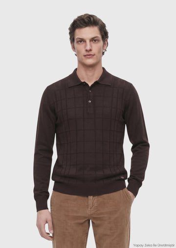 Brown Knitwear Sweatshirt