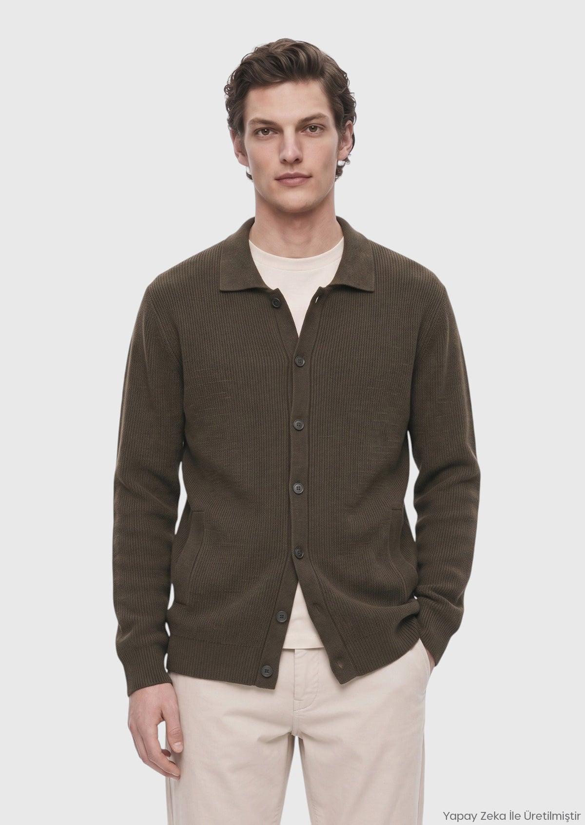 Khaki Cardigan