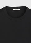 Siyah Düz %100 Pamuk T-Shirt