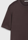 Mürdüm Düz %100 Pamuk T-Shirt