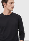 Siyah Düz %100 Pamuk T-Shirt