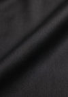 Siyah Düz Dokuma Regular Fit Klasik Yün Karışımlı Pantolon