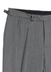 Gri Düz Relaxed Fit %100 Yün Takım Elbise