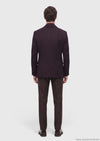 Bordo Düz Regular Fit %100 Kaşmir Ceket