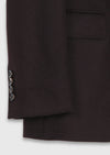 Bordo Düz Regular Fit %100 Kaşmir Ceket