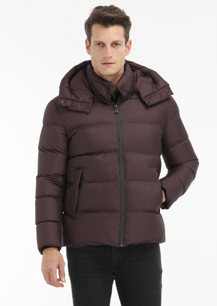 Damson Color Weaving Coat 