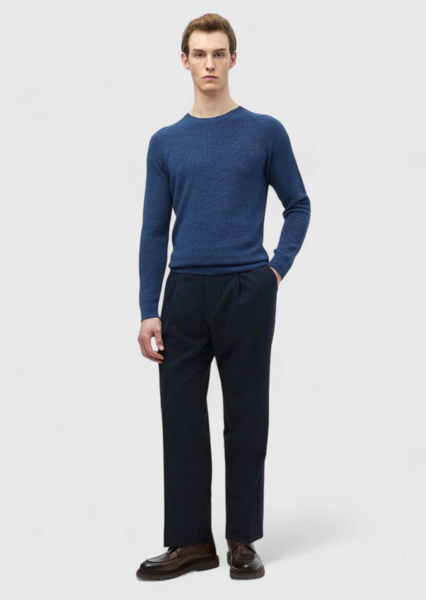 Dark Indigo Knitwear Sweatshirt 