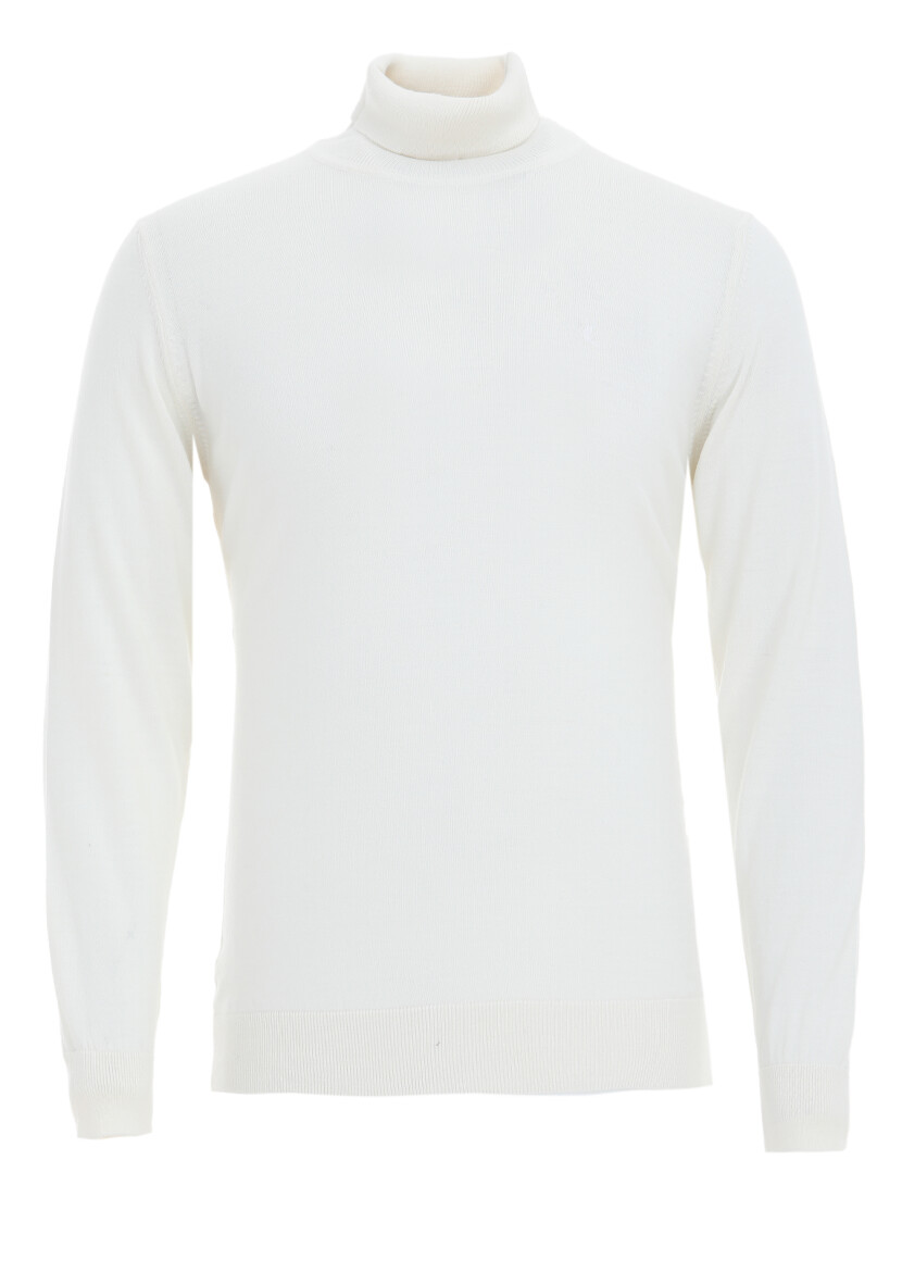 Ecru Knitwear Sweatshirt - 6