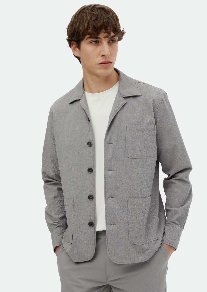 Grey Overshirt - RAMSEY