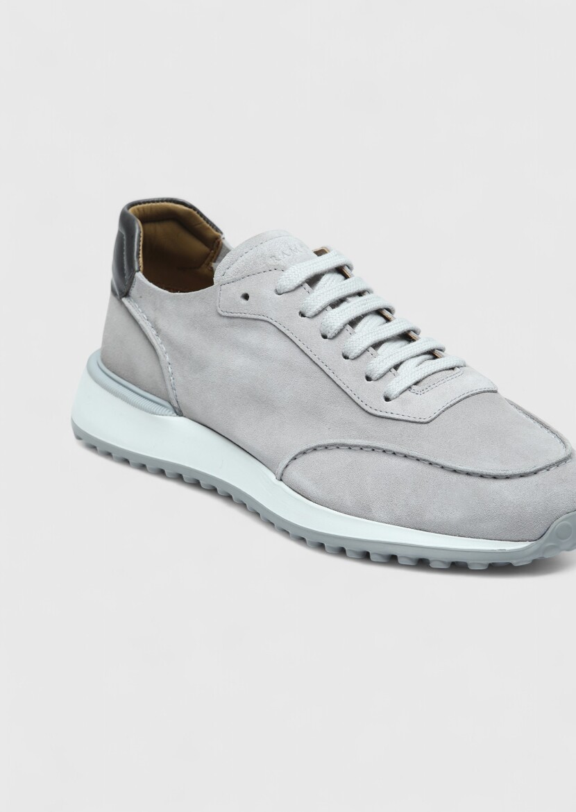 Grey Suede Sneaker - RAMSEY