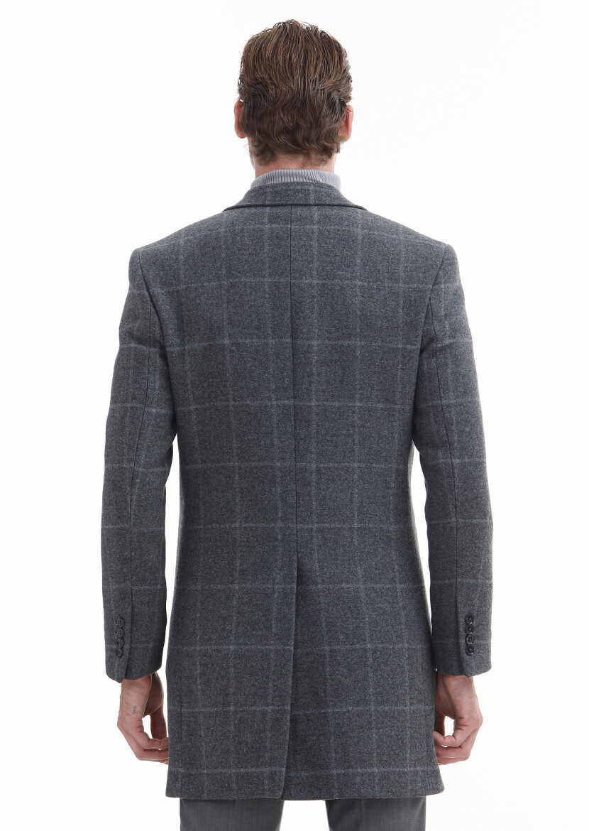 Grey Weaving Overcoat - 6
