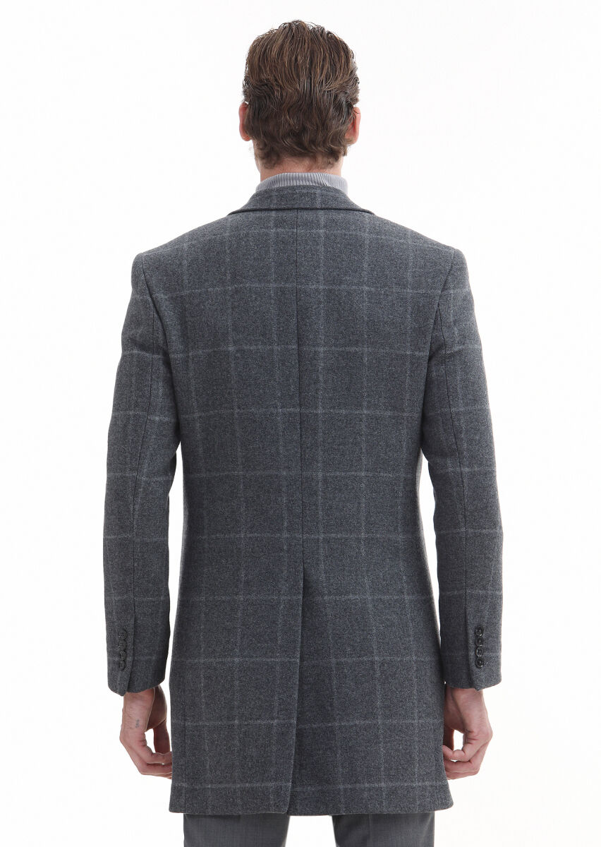 Grey Weaving Overcoat - 6
