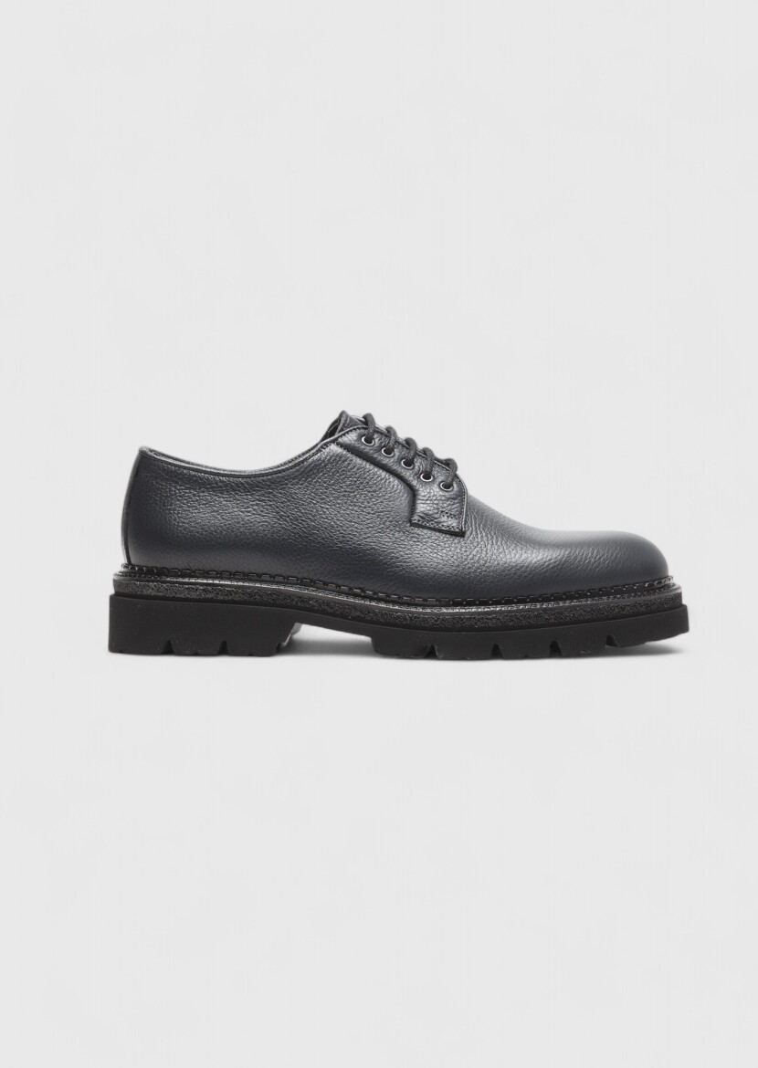 Hard Coal Leather Casual Shoes - RAMSEY