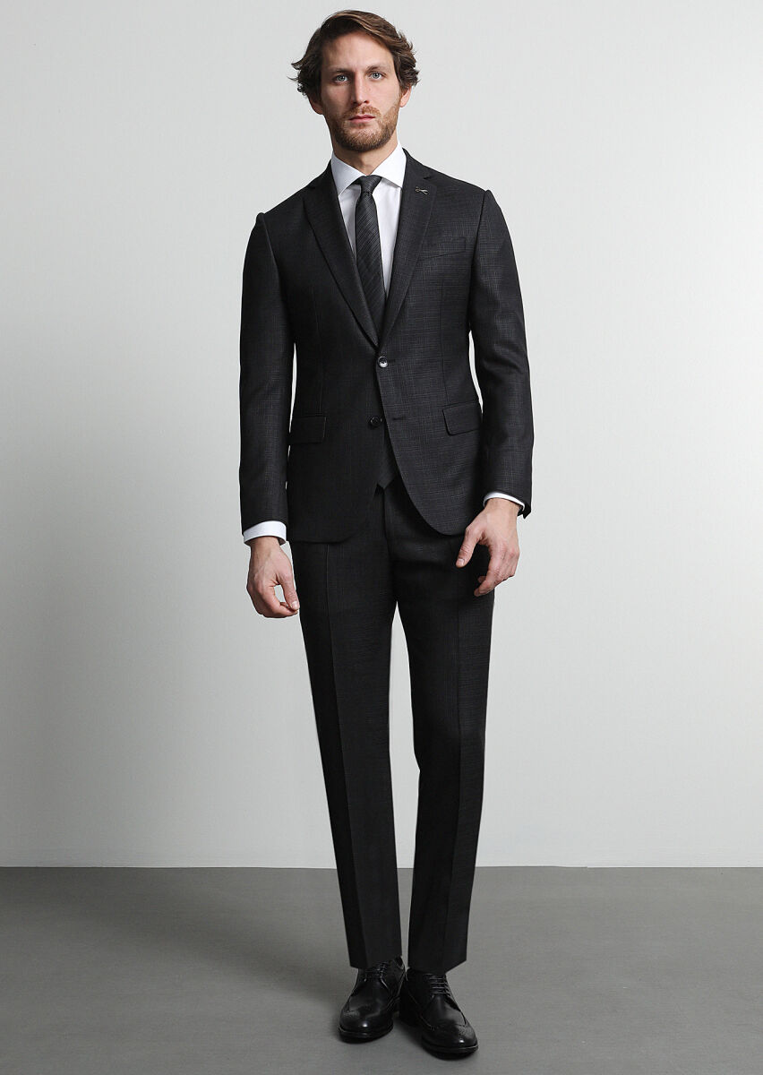 Hard Coal Micro Zeroweight Slim Fit 100% Wool Suit - 3