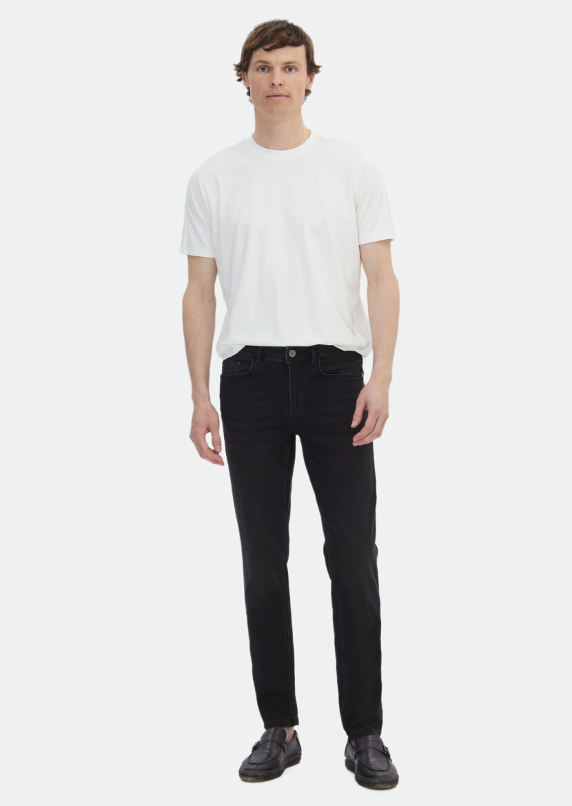 Hard Coal Slim Fit Denim Cotton Blended Trousers - RAMSEY