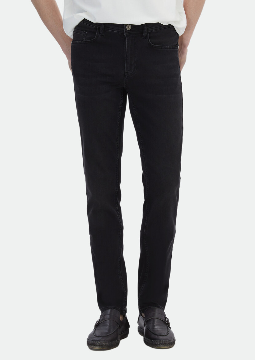 Hard Coal Slim Fit Denim Cotton Blended Trousers - RAMSEY
