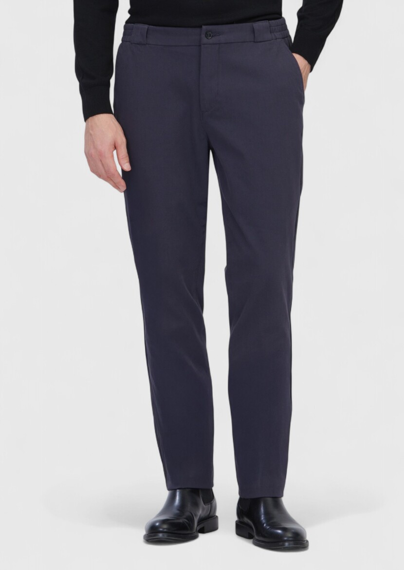 Hard Coal Weaving Jogging Fit Casual Cotton Blended Trousers - RAMSEY