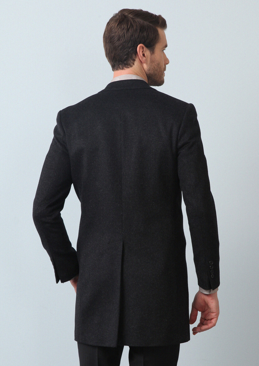 Hard Coal Weaving Overcoat - 5