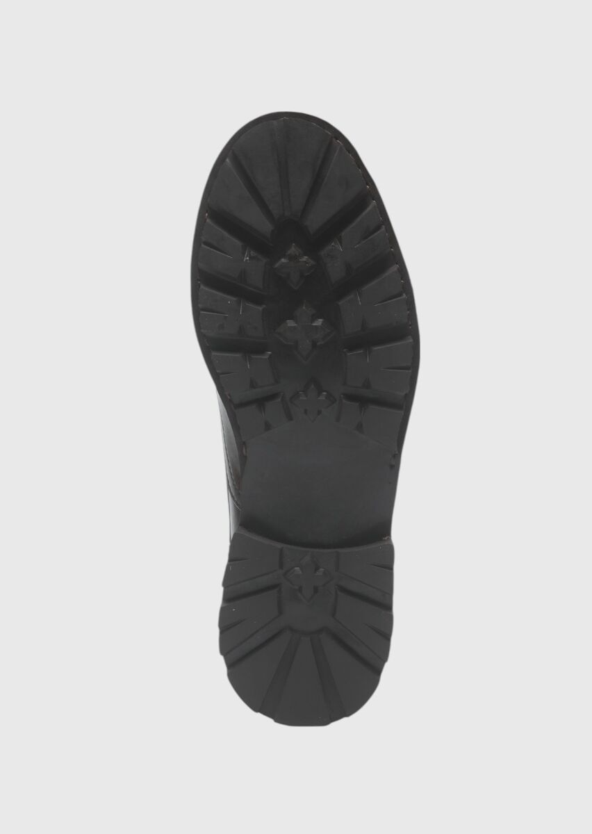 Kahverengi Deri Casual Ayakkabı - 4