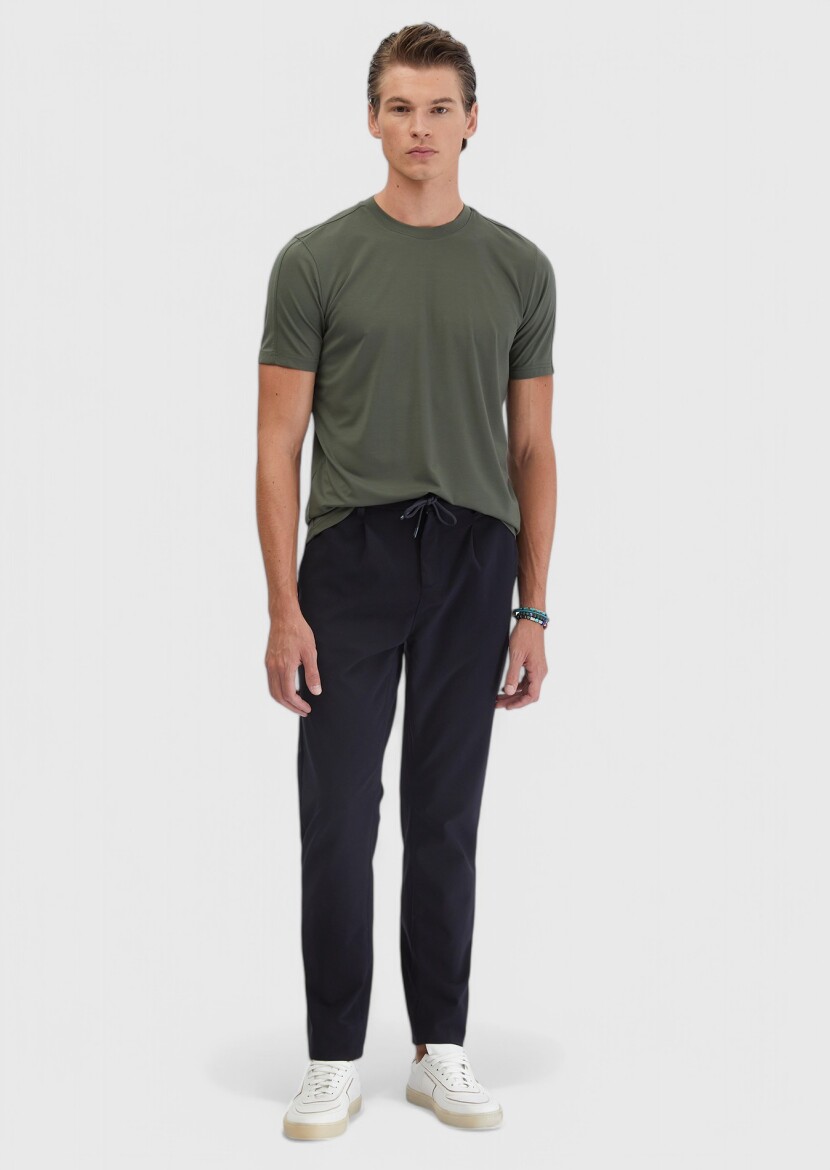 Khaki Crew Neck T-Shirt 