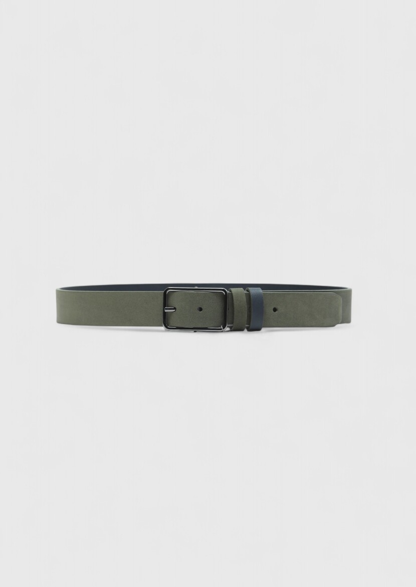 Khaki Suede Belt - RAMSEY