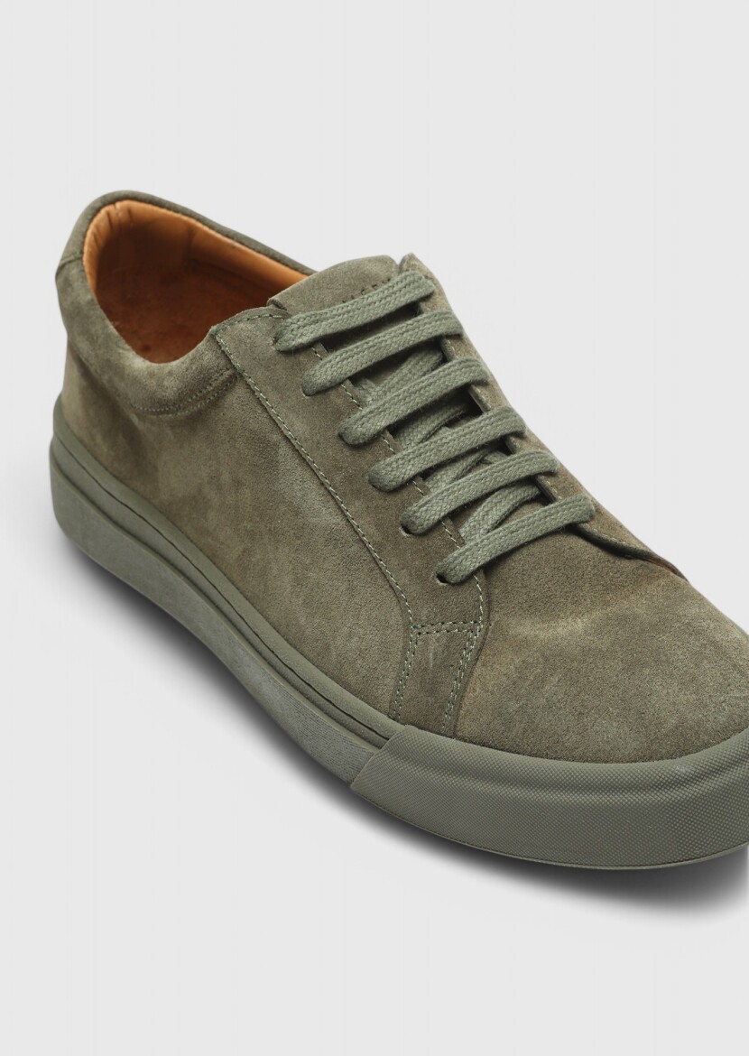 Khaki Suede Sneaker - RAMSEY