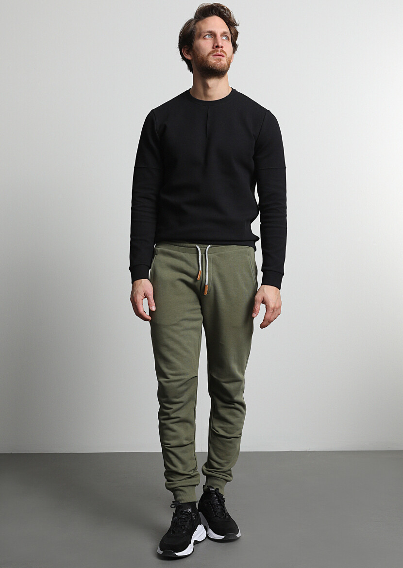 Khaki Sweat Pants - 2
