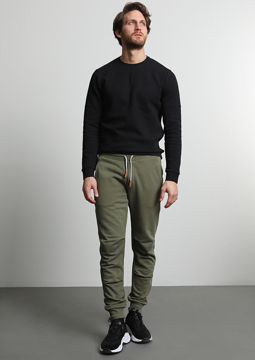 Khaki Sweat Pants - 2