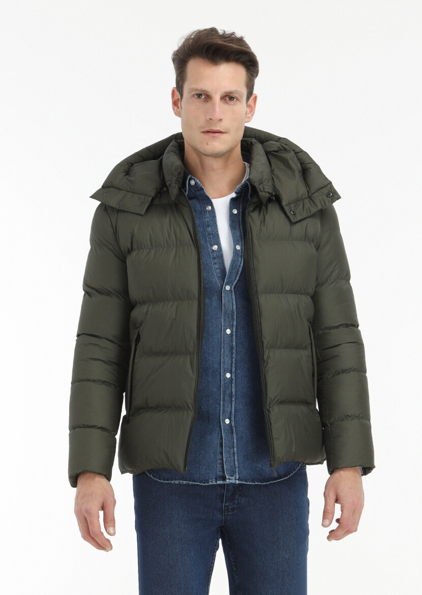 Khaki Weaving Coat 