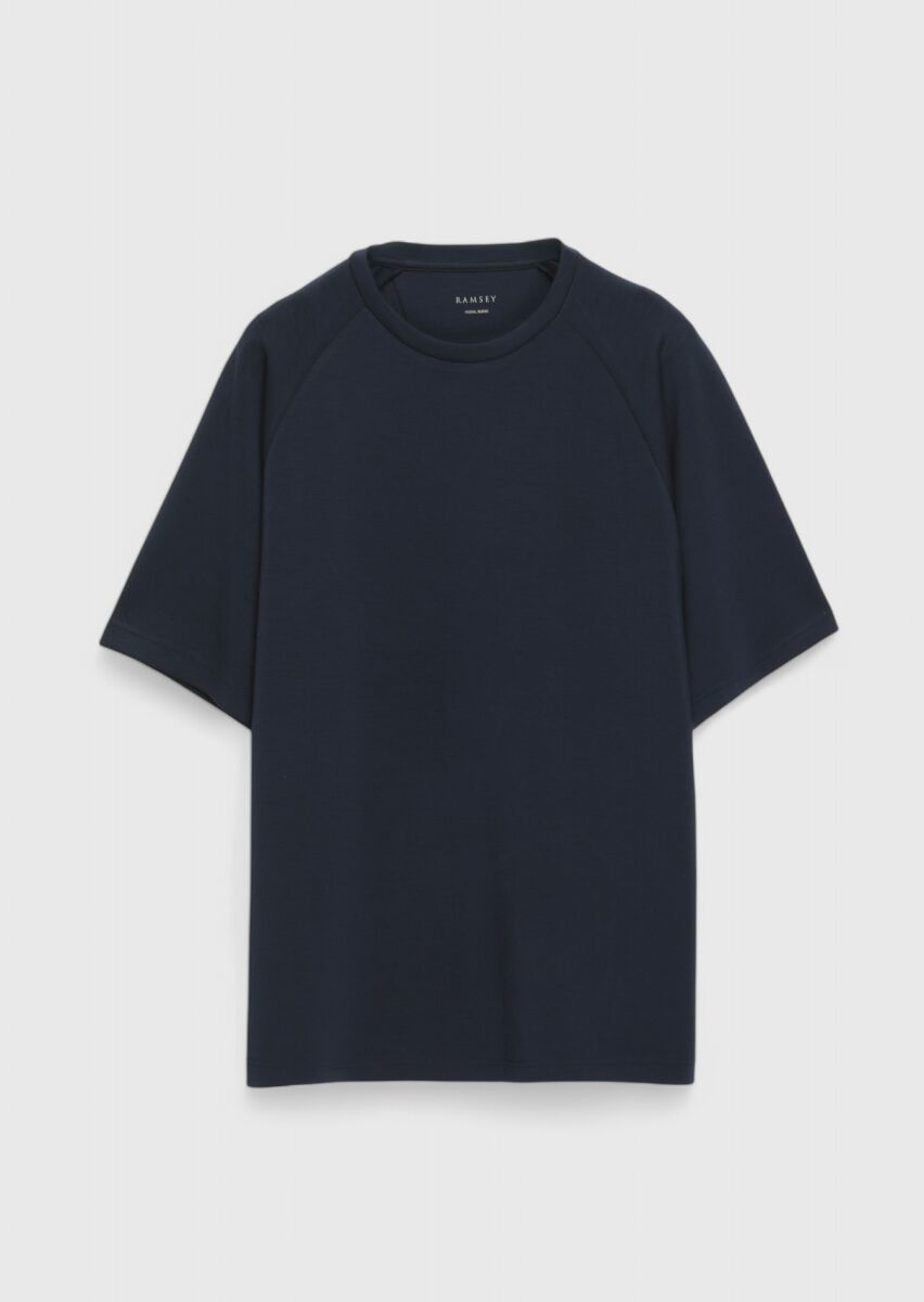 Lacivert Bisiklet Yaka Düz Sweatshırt - 5