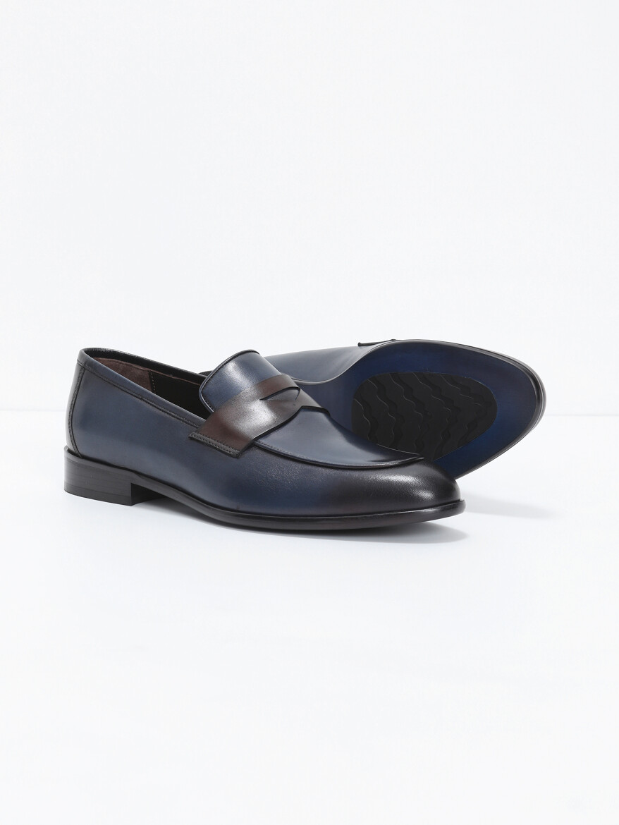 Lacivert Loafer - 4