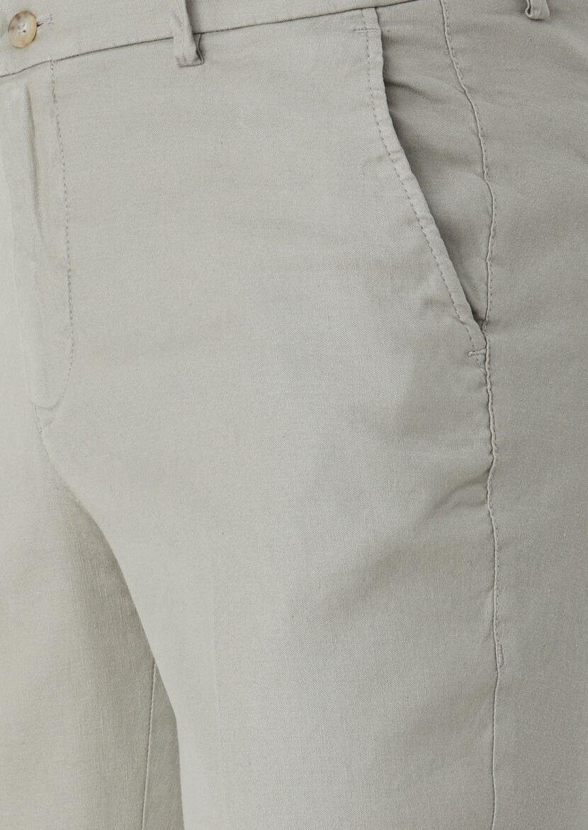 Mink Weaving Regular Fit Casual Cotton Blended Trousers 